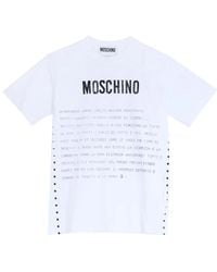 Moschino - Message Print" T-Shirt - Lyst