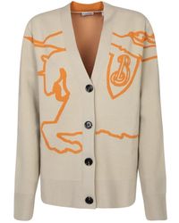 Burberry - Truien & Vesten ,Katoen Knight Hunter Cardigan - Lyst