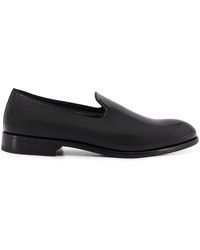 Doucal's - Schoenen ,Zwart ,Leer Leren Loafers Met Lakafwerking - Lyst
