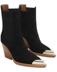 Paris Texas - Schwarze lederstiefel für urbanen stil - Lyst
