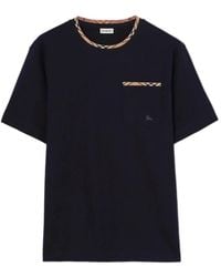 Burberry - T-Shirt Met Ronde Hals - Lyst