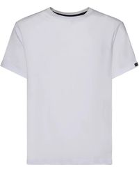 Fay - Tops ,Wit ,Katoen Cotton T-Shirt - Lyst