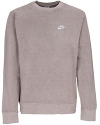Nike - Fitness ,Grijs ,Katoen Revival Crew Sweatshirt - Lyst