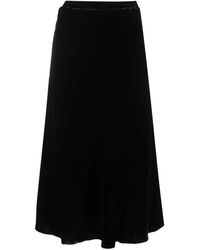 Gold Hawk - Velvet Midi Rok - Lyst