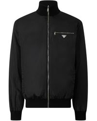 Prada - Wool X Re-Nylon Omkeerbaar Jack - Lyst