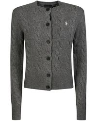 Polo Ralph Lauren - Wol En Kasjmier Kabelgebreid Vest - Lyst