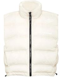 Philipp Plein - Fitness ,Grijs ,Polyester Lichtgewicht Gewatteerd Vest Scratch - Lyst