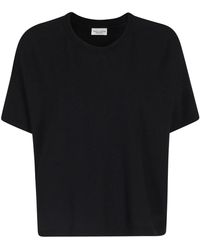 Roberto Collina - Tops ,Zwart ,T-Shirt Over - Lyst