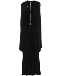 Elisabetta Franchi - Cape-Abendkleid Aus Lurex - Lyst