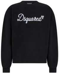 DSquared² - D2 Signature Relax Fit Rundhalspullover - Lyst