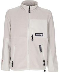 Timberland - Fleecejacke mit reißverschluss und taschen - Lyst