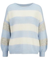 8pm Striped oversized sweater from mohair - Azul