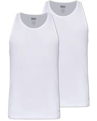 DIESEL - Tops ,Wit ,Katoen Walty-D-Core-2Pack - Lyst