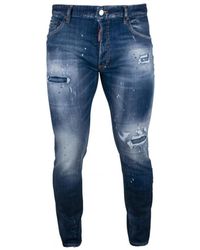 DSquared² - Blaue baumwoll-skater-jeans - Lyst