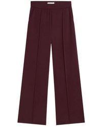Summum - Broeken ,Rood ,Wide Leg Pant Soft Scuba - Lyst