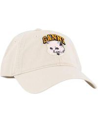 Ganni - Canvas Cat Cap - Lyst