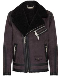 Philipp Plein - Jassen ,Zwart ,Leer Biker Jacket Iconic Plein - Lyst
