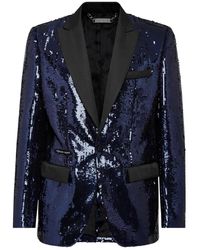 Philipp Plein - Jassen ,Blauw ,Polyester Blazer Lord Fit - Lyst