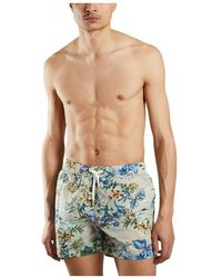 Hartford Floral print swim shorts - Blau