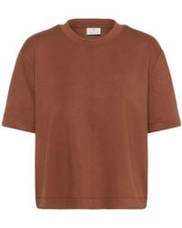 Kaffe - Tops ,Bruin ,Polyester Kaannie T-Shirt - Lyst