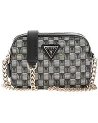 Guess - Elegante Crossbody-Tasche Schwarz Grau - Lyst