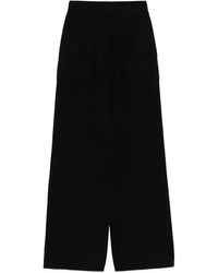 Uma Wang - Zwarte Cashmere Straight Leg Broek - Lyst