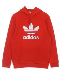 adidas - Lightweight hoodie trefoil - Lyst