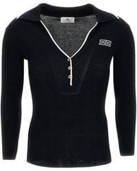 Elisabetta Franchi - V-Neck Knitwear - Lyst
