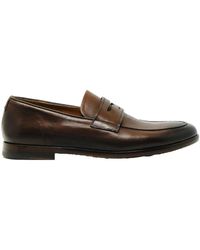 Doucal's - Bruin Leren Loafer Schoenen - Lyst
