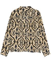 Ba&sh - Licoli Bluse mit langen Ärmeln im 70er-Jahre-Stil - Lyst