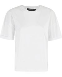 FEDERICA TOSI - T-shirt girocollo manica corta - Lyst