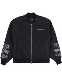 Pleasures - Jassen ,Zwart ,Nylon Dragon Bomber Jacket Zwart Waterdicht Nylon - Lyst