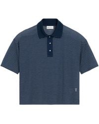 Ami Paris - Tops ,Blauw ,Katoen Ami De Coeur Polo - Lyst