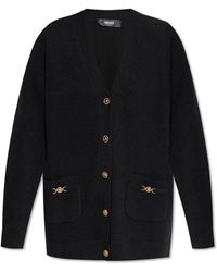 Versace - Woll-Strickjacke - Lyst