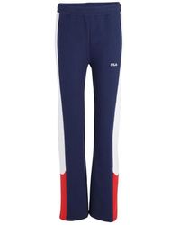 Fila - Broeken ,Blauw ,Katoen Katoenen Joggingbroek Workout Broek - Lyst