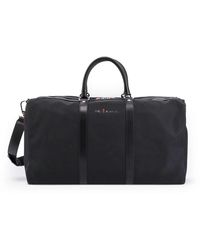 Kiton - Leder-reisetasche mit verstellbarem schultergurt - Lyst