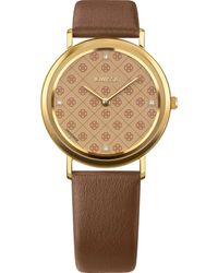 JOWISSA - Accessoires ,Bruin ,Leer Horloges - Lyst