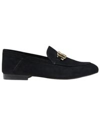 Guess - Zwarte Leren Plateau Pumpen - Lyst