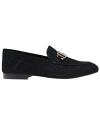 Guess - Zwarte Leren Plateau Pumpen - Lyst