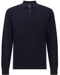 BOGGI - B Tech Gebreid Poloshirt Van Superfijne Merinowol - Lyst