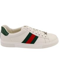 Gucci - Ace Leren Sneakers - Lyst