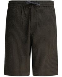 Maison Kitsuné - Groene Bermuda Shorts Stijlvol Comfort - Lyst