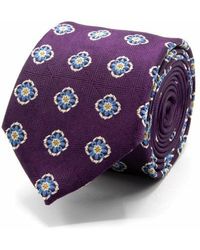 Gents - Seiden-Jacquard-Krawatte Mit Blumenmuster - Lyst
