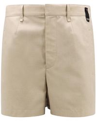 Fendi - Korte Broeken ,Wol Wollen Shorts Met Zakken - Lyst