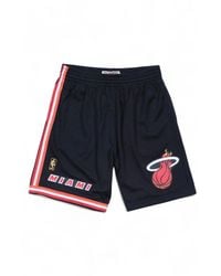 Mitchell & Ness - Fitness ,Zwart ,Polyester Miami Heat 1996-97 Swingman Shorts - Lyst