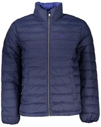 La Martina - Jassen ,Blauw ,Elegante Blauwe Jas Met Borduurwerk - Lyst