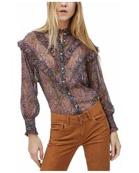Pepe Jeans - Overhemden ,Bruin ,Blouses - Lyst