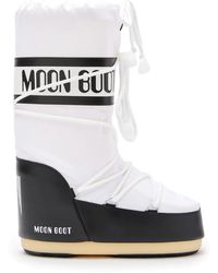 Moon Boot - Weiße stiefeletten - Lyst