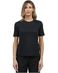 Max Mara - Tops ,Blauw ,Katoen Geborduurde T-Shirt Van Modal En Katoen - Lyst