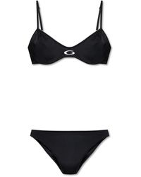 Balenciaga - Badmode ,Zwart ,Tweed Tweedelig Badpak - Lyst